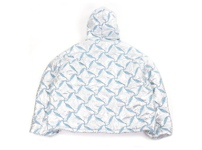 Autre Marque Giacca Bomber BLUE MARBLE Giacca con cappuccio in poliestere - vista 4