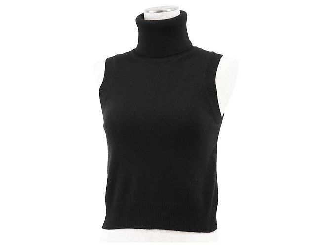 Céline Chaleco de punto 100% cashmere con bordado Triomphe CELINE - vista 2