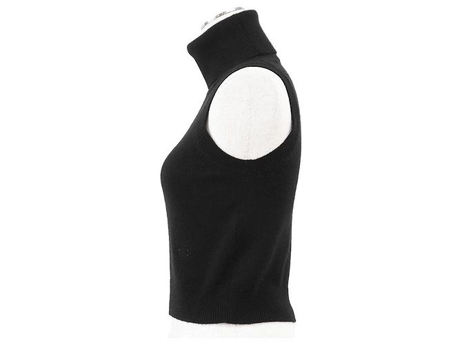Céline Chaleco de punto 100% cashmere con bordado Triomphe CELINE - vista 5
