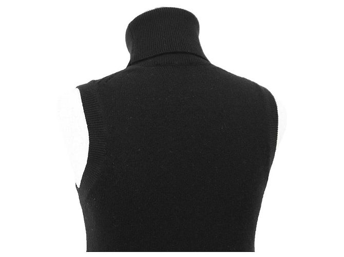 Céline Chaleco de punto 100% cashmere con bordado Triomphe CELINE - vista 7