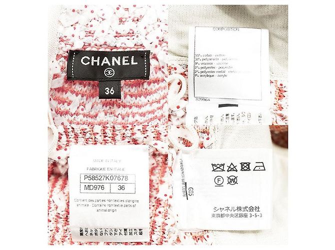 Falda Chanel de mezcla de fibras y cinta de tweed fancy - vista 10
