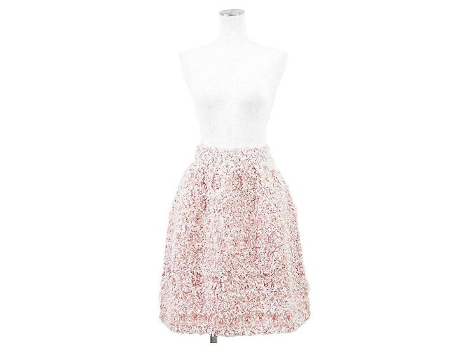 Falda Chanel de mezcla de fibras y cinta de tweed fancy - vista 2