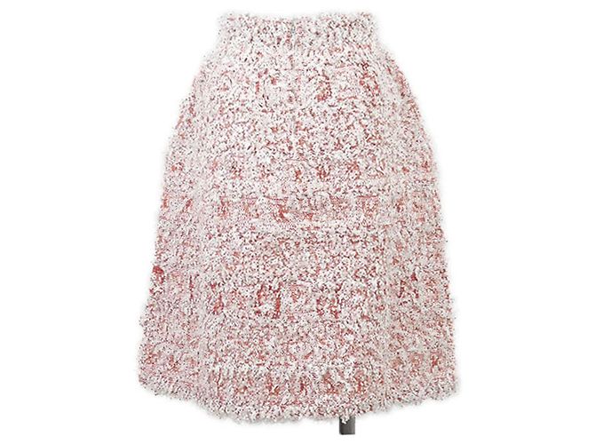 Falda Chanel de mezcla de fibras y cinta de tweed fancy - vista 5