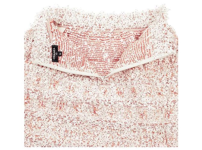Falda Chanel de mezcla de fibras y cinta de tweed fancy - vista 7