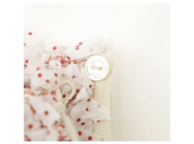 Falda Chanel de mezcla de fibras y cinta de tweed fancy - vista 9