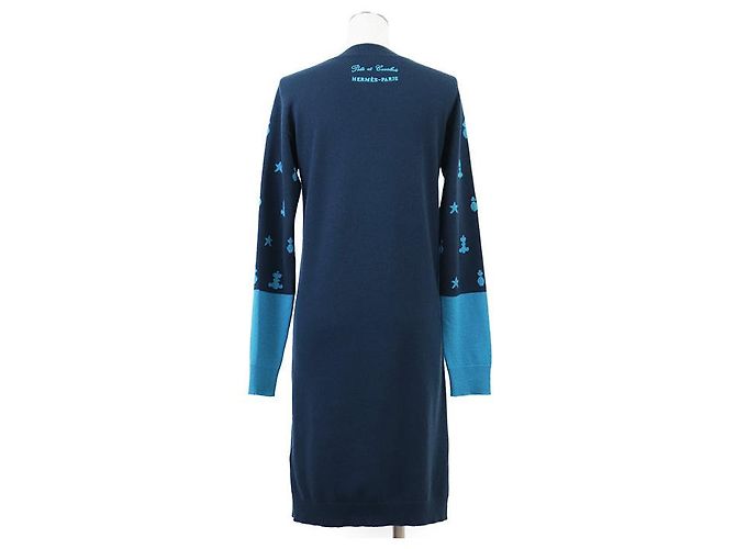 Vestido Hermès Poste et Cavalerie36 100% Cashmere - vista 5