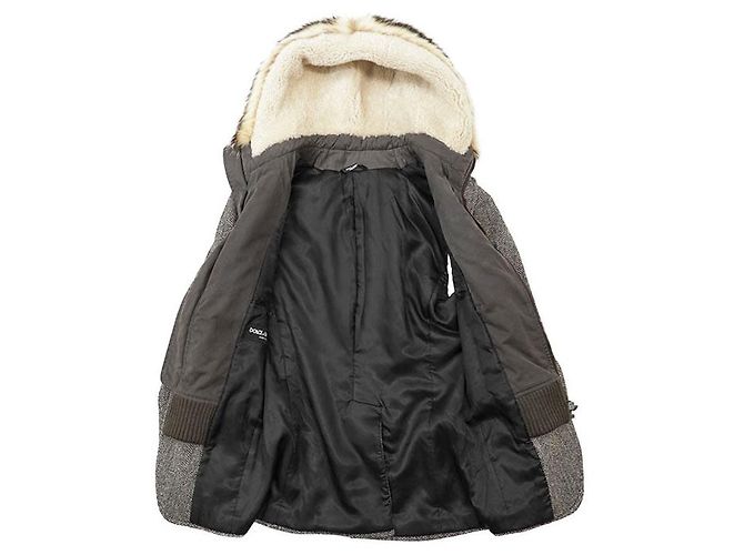 Dolce & Gabbana Chaqueta de piel de tejón de lana y piel de oveja Dolce&Gabbana - vista 8