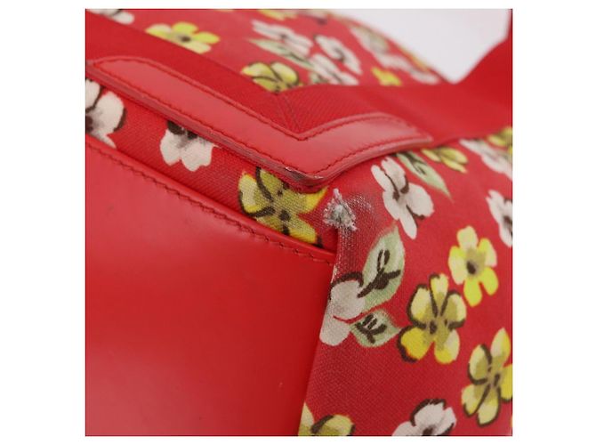 Balenciaga Navy Cabas S Tote Bag Canvas Red Silver 339933 - vista 15