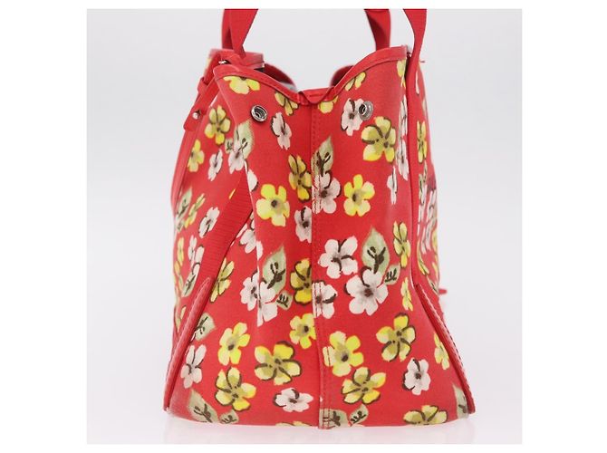 Balenciaga Navy Cabas S Tote Bag Canvas Red Silver 339933 - vista 5