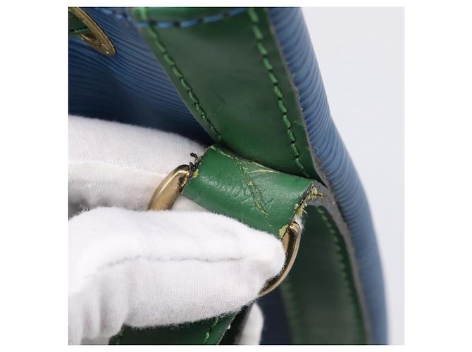 LOUIS VUITTON Epi Noe Shoulder Bag Bicolor Green Blue M44044 LV - vista 12