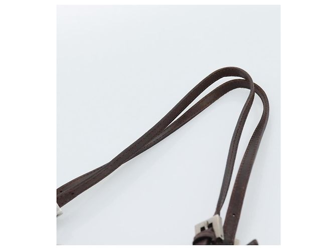 FENDI Zucca Canvas Mamma Baguette Shoulder Bag Black Brown - vista 14