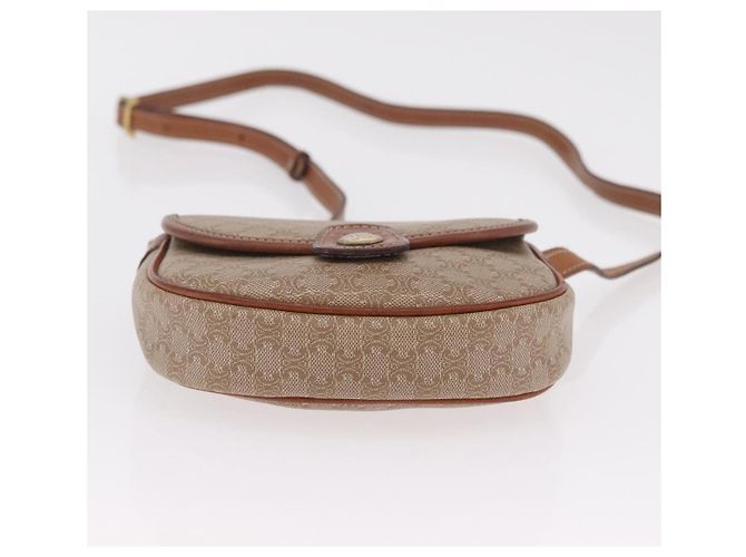 Céline CELINE Macadam Canvas Shoulder Bag PVC Beige Gold - vista 15