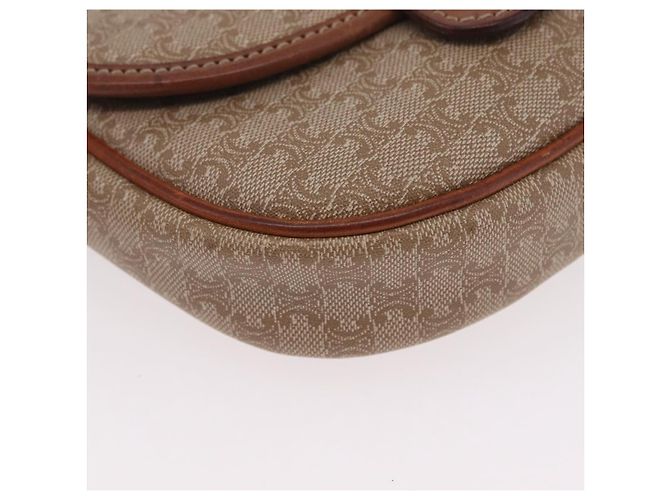 Céline CELINE Macadam Canvas Shoulder Bag PVC Beige Gold - vista 16