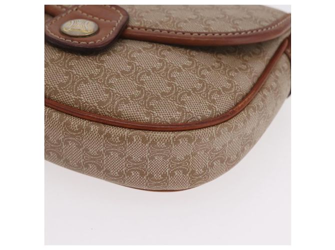Céline CELINE Macadam Canvas Shoulder Bag PVC Beige Gold - vista 17
