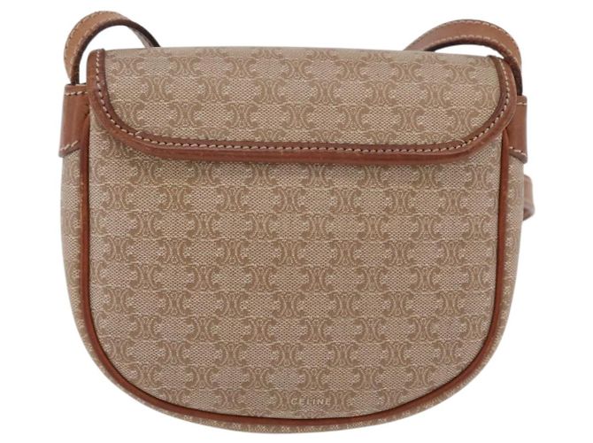 Céline CELINE Macadam Canvas Shoulder Bag PVC Beige Gold - vista 2
