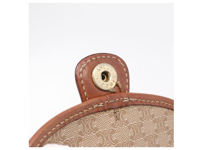 Céline CELINE Macadam Canvas Shoulder Bag PVC Beige Gold - vista 20