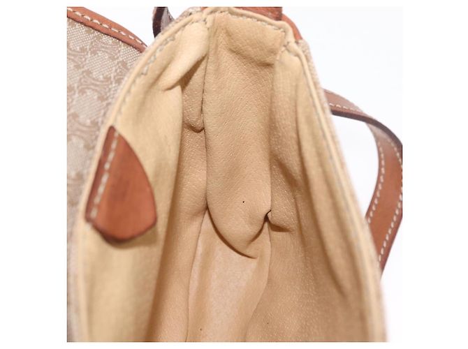 Céline CELINE Macadam Canvas Shoulder Bag PVC Beige Gold - vista 22