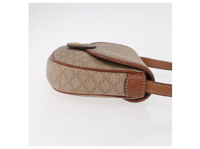 Céline CELINE Macadam Canvas Shoulder Bag PVC Beige Gold - vista 3