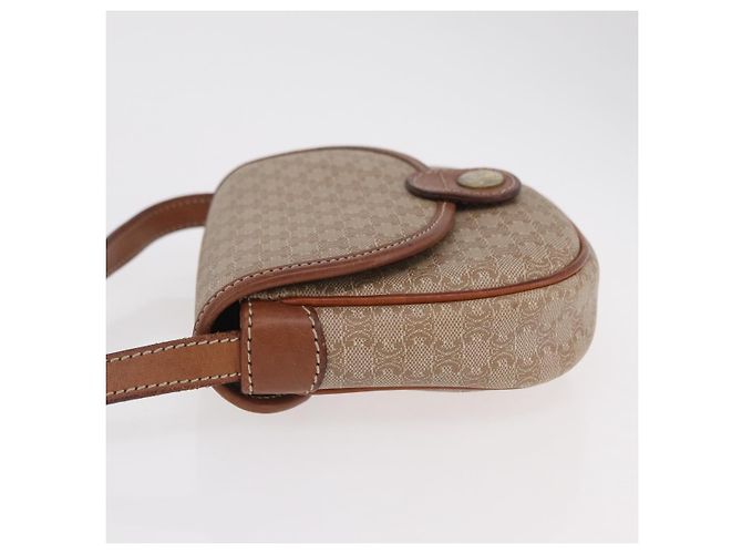 Céline CELINE Macadam Canvas Shoulder Bag PVC Beige Gold - vista 4