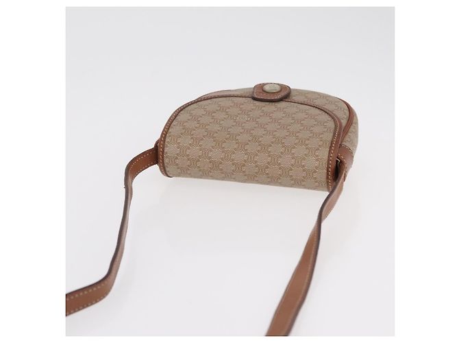 Céline CELINE Macadam Canvas Shoulder Bag PVC Beige Gold - vista 6