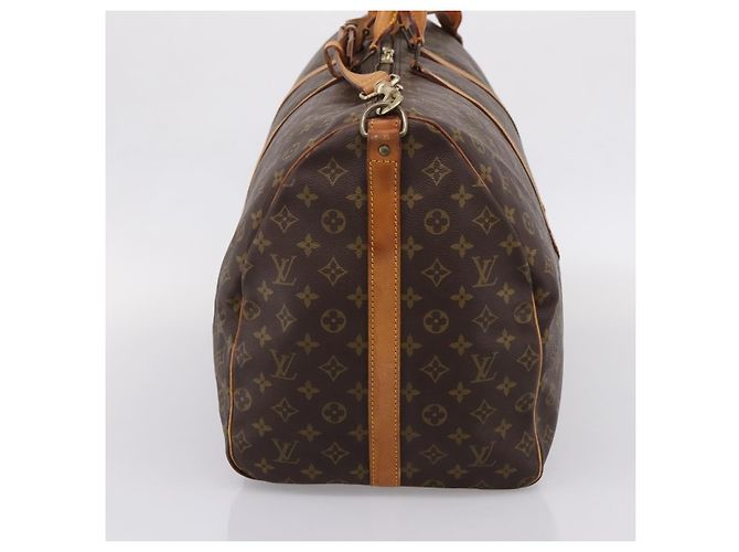 LOUIS VUITTON Monogram Keepall Bandouliere 60 Boston Bag M41412 LV - vista 4