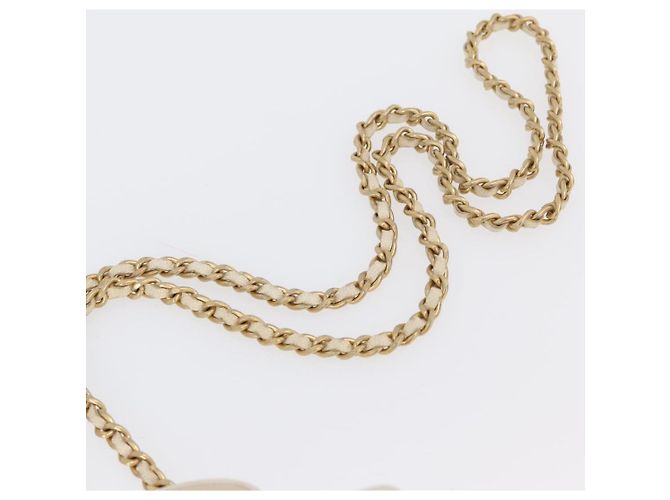 CHANEL Matelasse Vanity Chain Bag Caviar Leder Weißgold CC - Ansicht 14