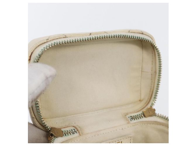 CHANEL Matelasse Vanity Chain Bag Caviar Leder Weißgold CC - Ansicht 20