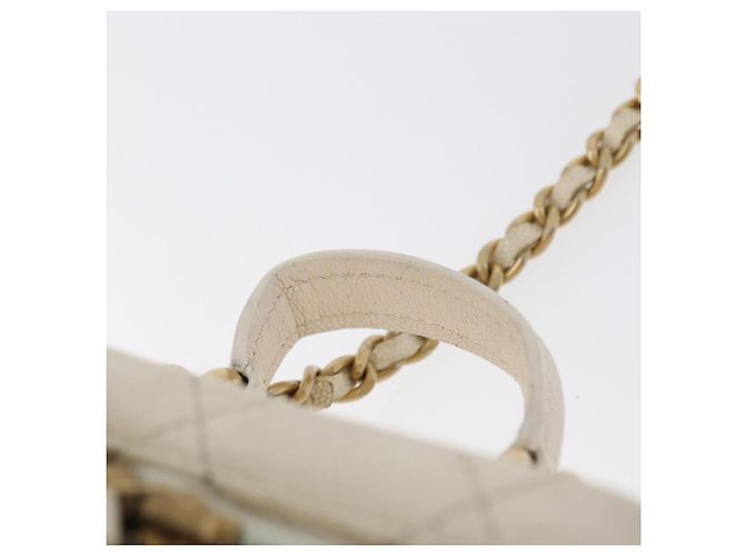 CHANEL Matelasse Vanity Chain Bag Caviar Leder Weißgold CC - Ansicht 8