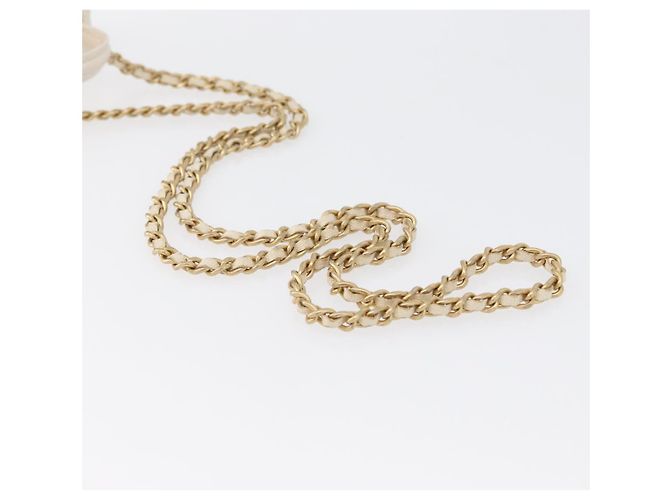 CHANEL Matelasse Vanity Chain Bag Caviar Leder Weißgold CC - Ansicht 9