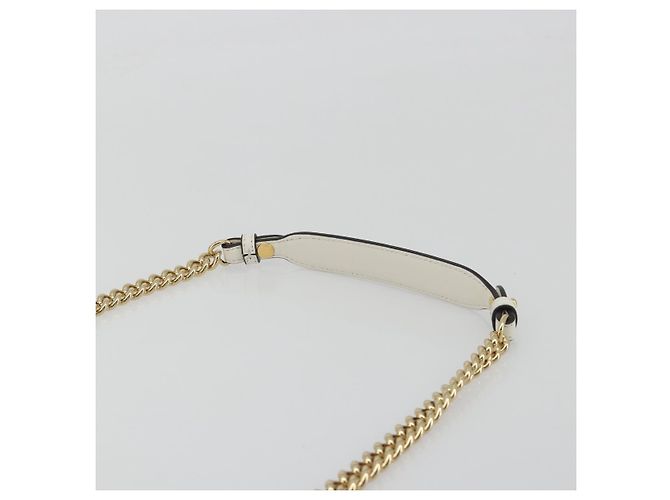 FENDI Zucca Canvas Chain Shoulder Bag Vinyl Clear Gold - vista 14