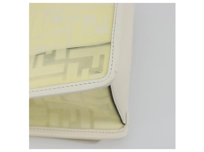 FENDI Zucca Canvas Chain Shoulder Bag Vinyl Clear Gold - vista 17