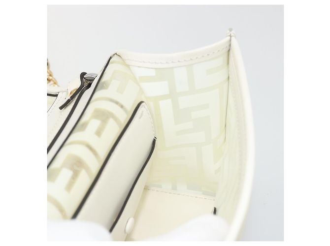 FENDI Zucca Canvas Chain Shoulder Bag Vinyl Clear Gold - vista 21
