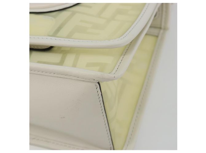 FENDI Zucca Canvas Chain Shoulder Bag Vinyl Clear Gold - vista 8