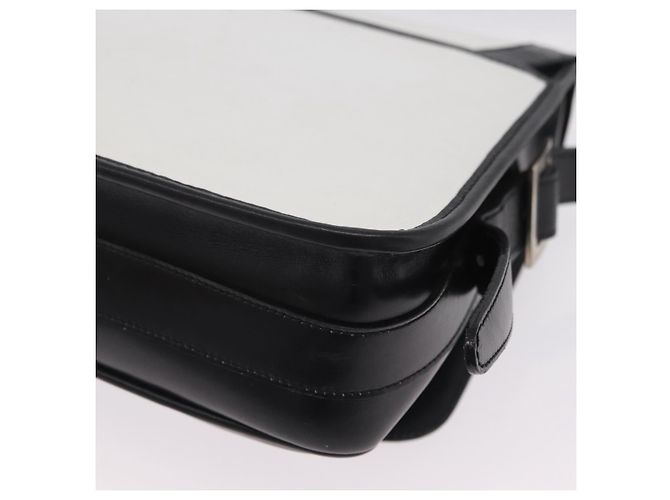 Céline CELINE Shoulder Bag Leather White Black Silver - vista 16