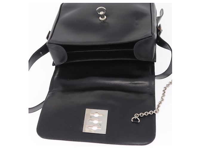 Céline CELINE Shoulder Bag Leather White Black Silver - vista 18