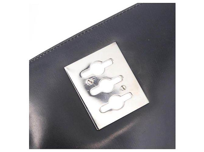 Céline CELINE Shoulder Bag Leather White Black Silver - vista 19