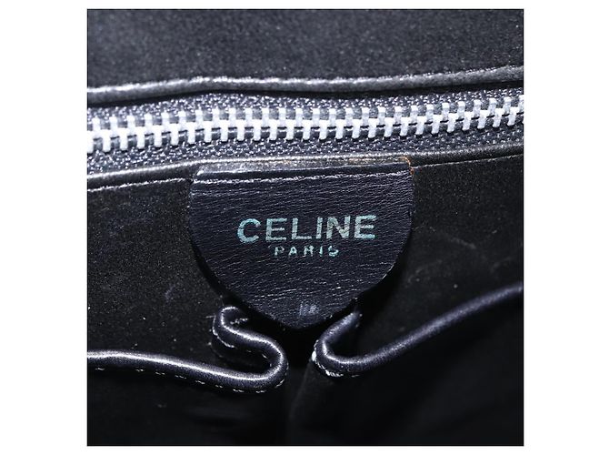 Céline CELINE Shoulder Bag Leather White Black Silver - vista 20