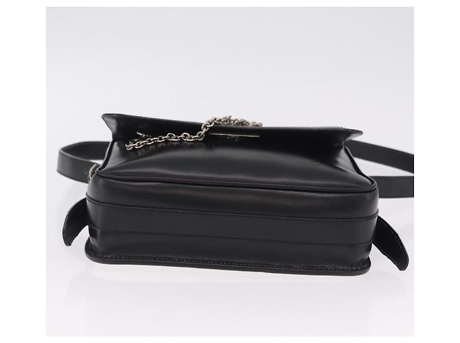 Céline CELINE Shoulder Bag Leather White Black Silver - vista 5