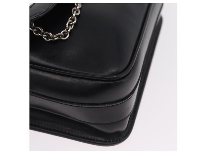 Céline CELINE Shoulder Bag Leather White Black Silver - vista 9