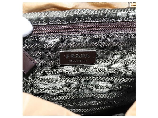 PRADA Backpack Nylon Brown Silver - vista 23