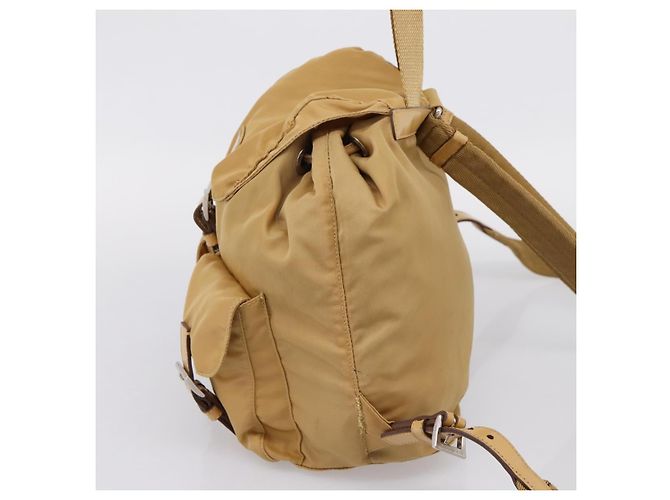 PRADA Backpack Nylon Brown Silver - vista 4