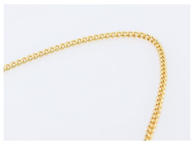 Christian Dior Chain Shoulder Bag Leather Black Gold - vista 9