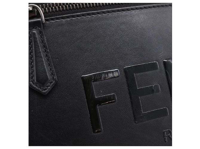 FENDI Backpack Leather Black Silver - vista 15