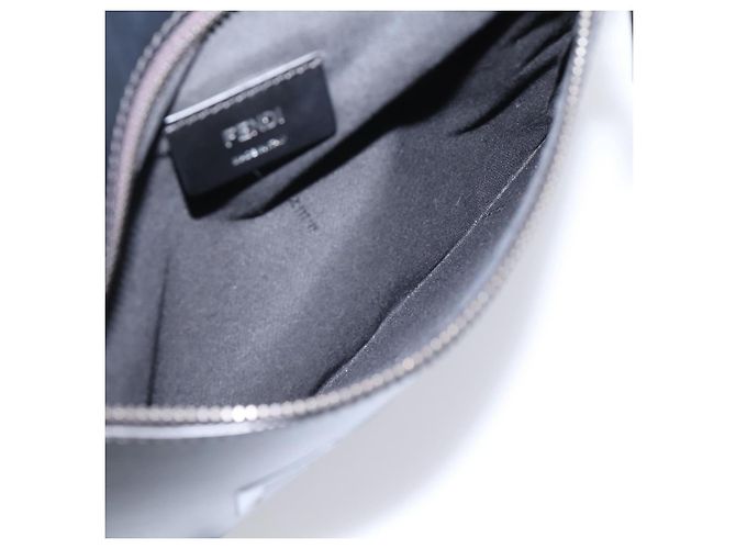 FENDI Backpack Leather Black Silver - vista 23