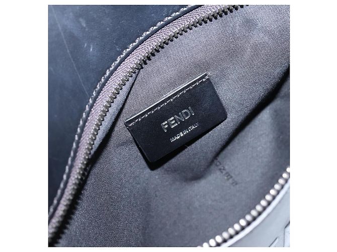FENDI Backpack Leather Black Silver - vista 24