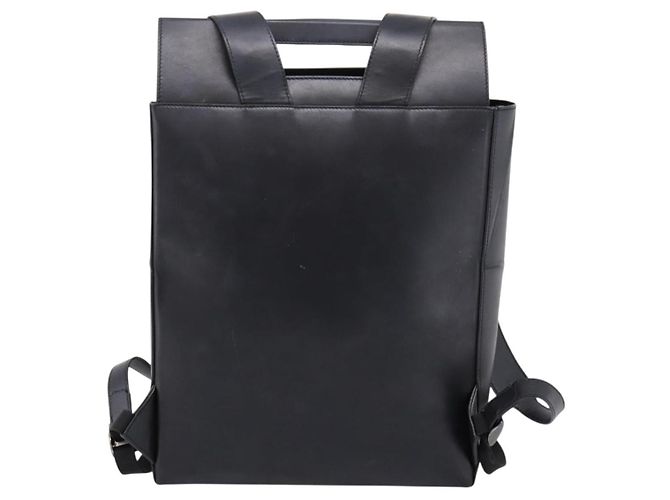 FENDI Backpack Leather Black Silver - vista 3
