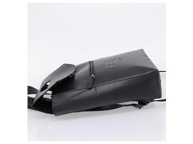 FENDI Backpack Leather Black Silver - vista 4