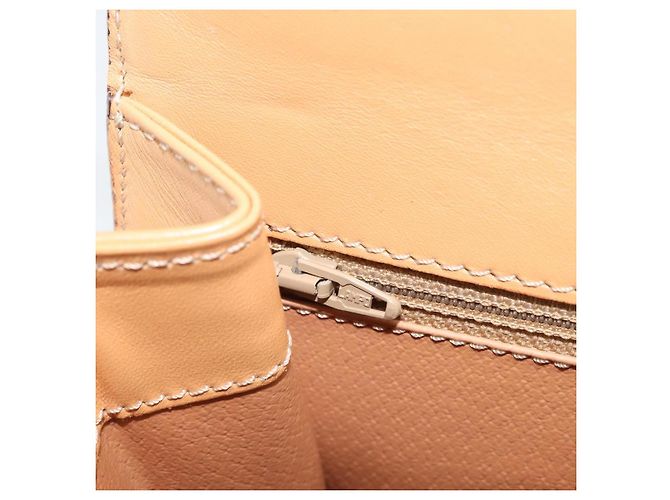 Céline CELINE Bolsa de mão em lona Macadam PVC Couro Castanho Dourado - vista 20