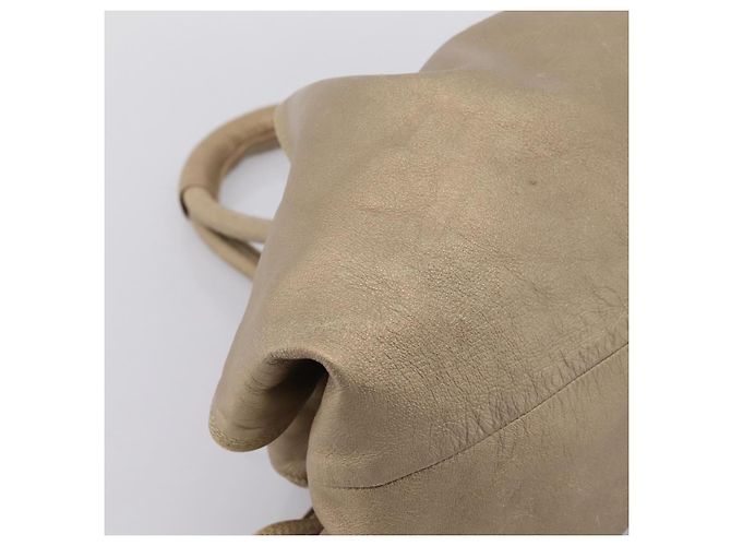 LOEWE Nappa Aire Anagram Hand Bag Leather Gold - vista 14