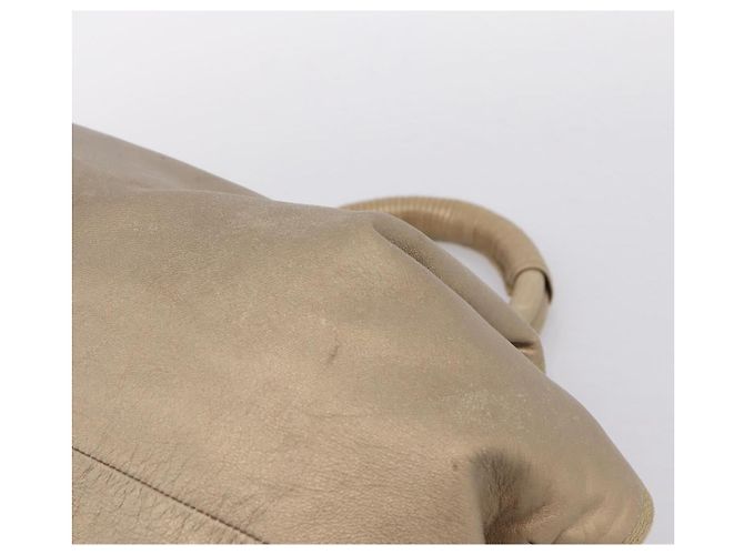 LOEWE Nappa Aire Anagram Hand Bag Leather Gold - vista 15